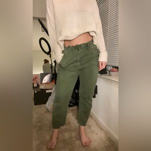 Zara size 38 olive green